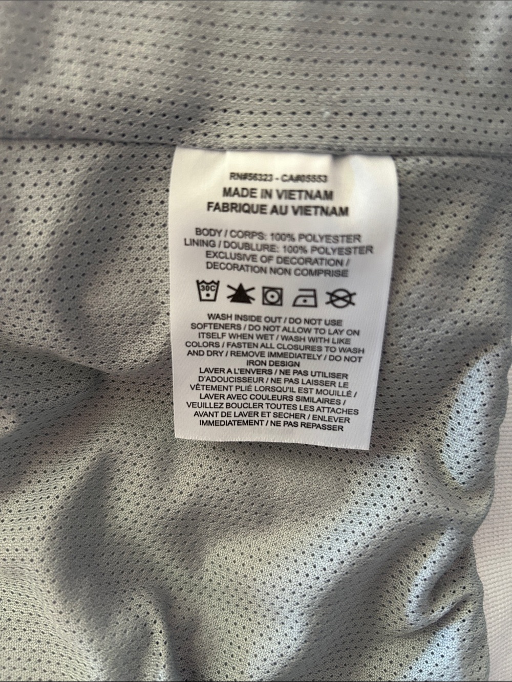 Nike Black, White & Gray Colorblock Hooded Jacket - Picture 4 of 4